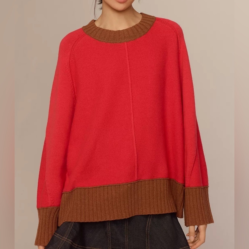 NWOT Anthropologie Maeve The Chandler 
Relaxed Pullover Sweater Size Small